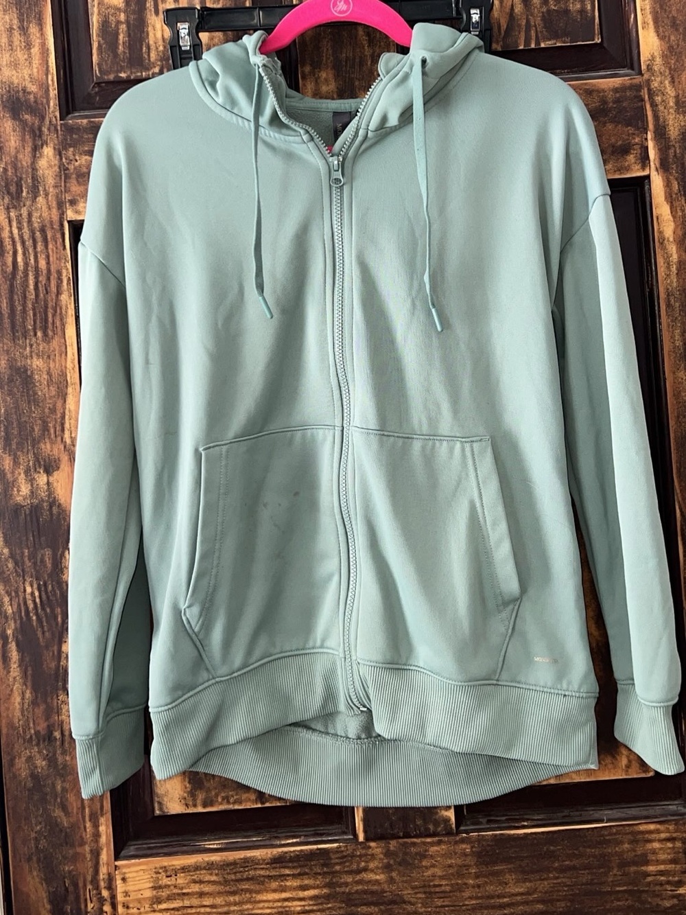 Light Sage Zip Hoodie